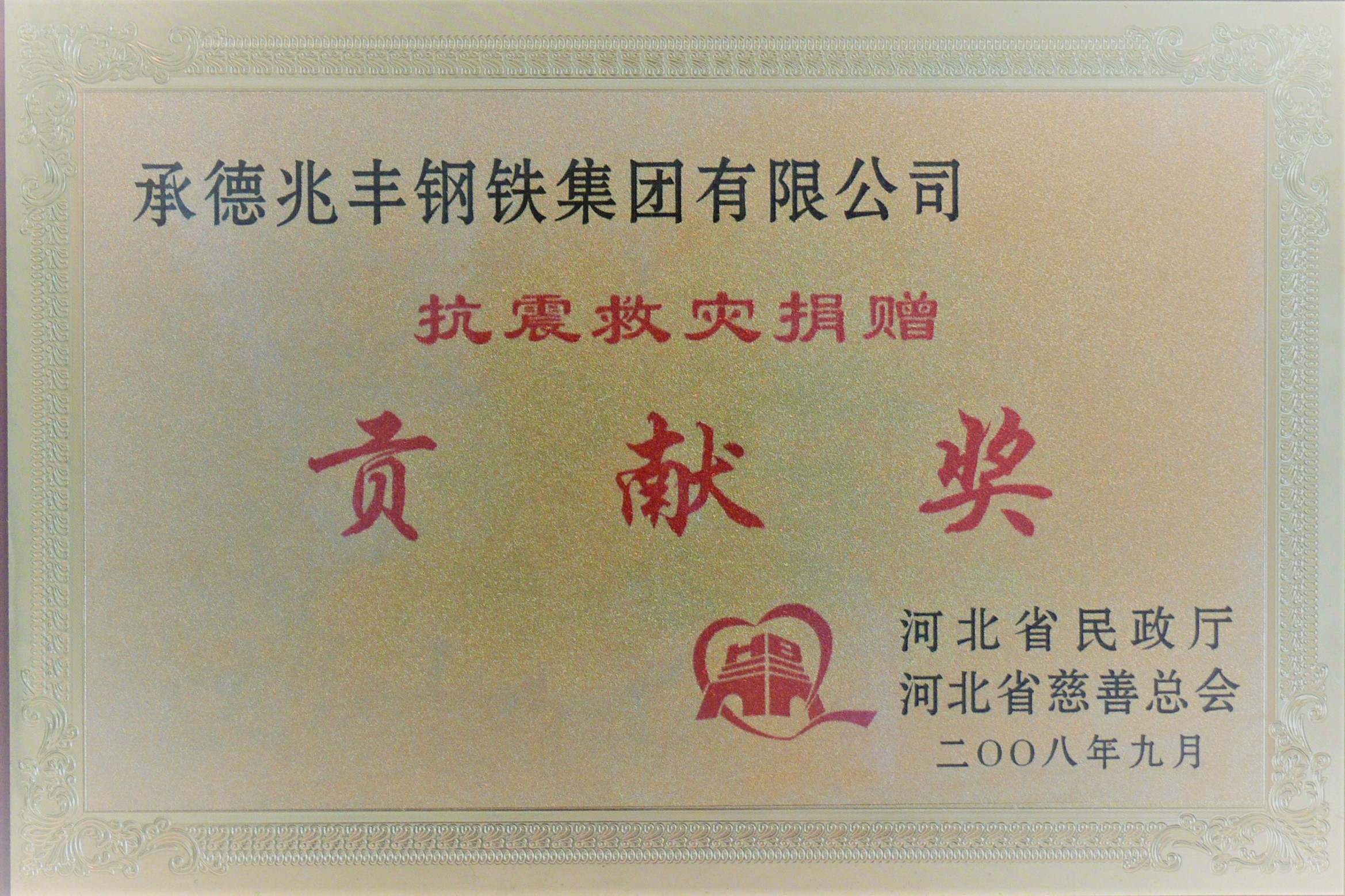 抗震救灾贡献奖